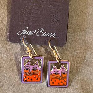 Laurel Burch "Mallory's Cat" Earrings